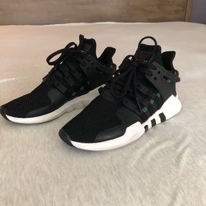 Adidas Originals EQT Tennis Shoes — black/teal